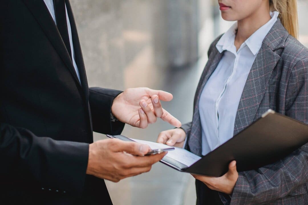 Woman and Attorney Discussing Marital Finances